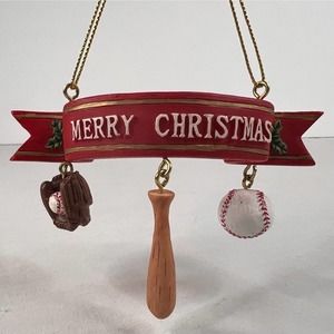 Baseball Christmas Ornament‎ Bat Ball Glove